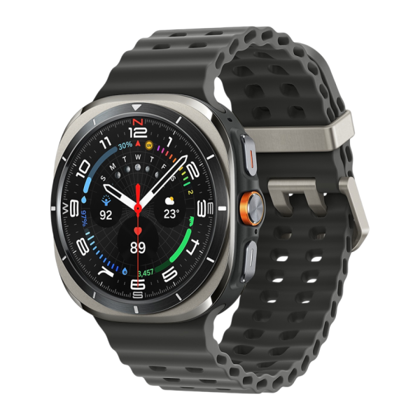 Умные часы Samsung Galaxy Watch Ultra 47мм, ремешок Marine (Titanium Silver, 2024)